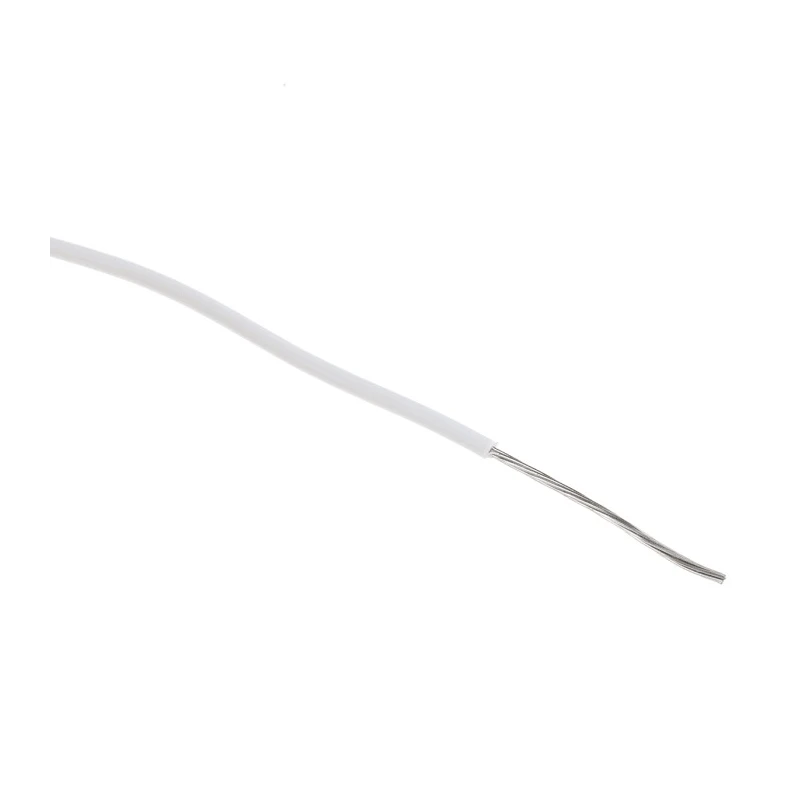 Alpha Wire Ecogen Ecowire Series White 0.2 mm² Hook Up Wire, 24 AWG, 7/0.20 mm Core Strands, 30 m Length 6712 WH005
