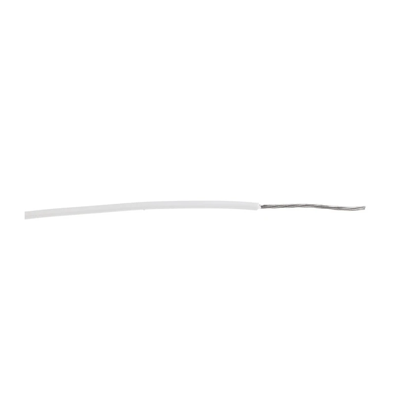 Alpha Wire Ecogen Ecowire Series White 0.2 mm² Hook Up Wire, 24 AWG, 7/0.20 mm Core Strands, 30 m Length 6712 WH005
