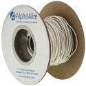 Alpha Wire Ecogen Ecowire Series White 0.13 mm² Hook Up Wire, 26 AWG, 7/0.16 mm Core Strands, 30 m, Modified 6711 WH005