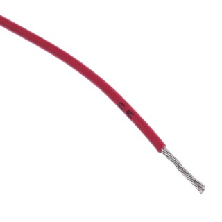 Alpha Wire Ecogen Ecowire Series Red 0.52 mm² 20 AWG Hook Up Wire, 10x0.25 mm Strands, 30 m Length, 600V, Flame 6714 RD005