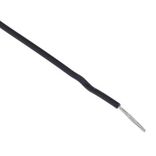 Alpha Wire Ecogen Ecowire Series Black 0.52 mm² Hook Up Wire 20 AWG 10x0.25mm Copper 30m 600V 105°C 6714 BK005