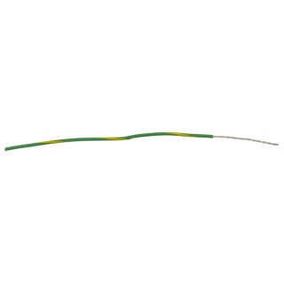 Alpha Wire Ecogen Ecowire Series Green Yellow 0.33 mm² Hook Up Wire 600V 22 AWG 7/0.25 mm Core Strands 30 m 6713 GY005