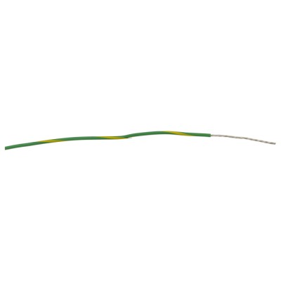 Alpha Wire Ecogen Ecowire Series Green Yellow 0.33 mm² Hook Up Wire 600V 22 AWG 7/0.25 mm Core Strands 30 m 6713 GY005