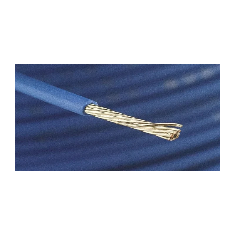 Alpha Wire Ecogen Ecowire Series Blue 0.52 mm² Hook Up Wire, 20 AWG, 10x0.25 mm Core Strands, 30 m, Modified 6714 BL005