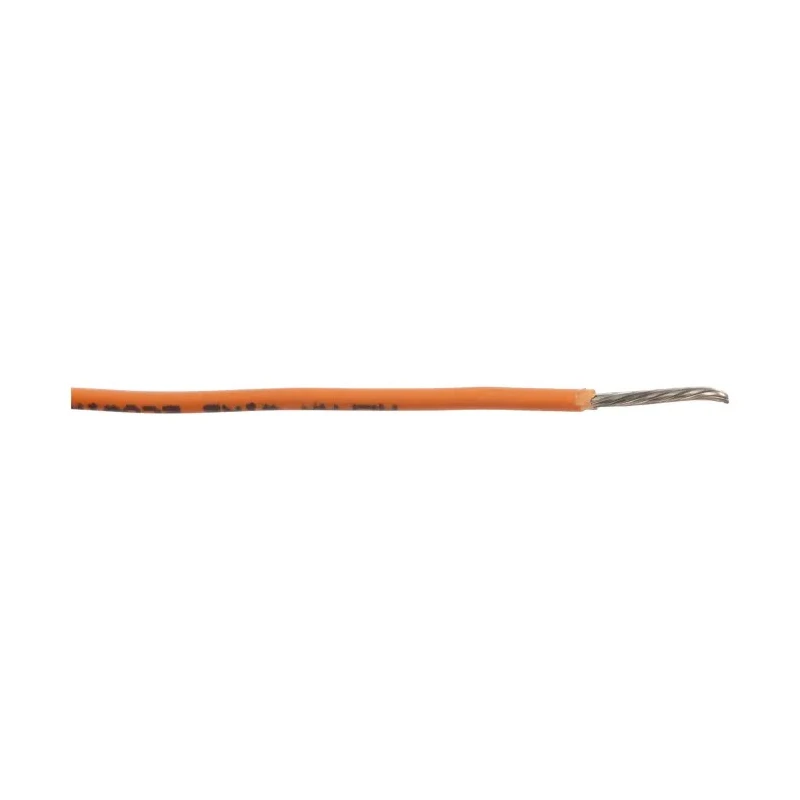 Alpha Wire Ecogen Ecowire Series Orange 0.52 mm² Hook Up Wire, 20 AWG, 10/0.25 mm Strands, 30 m Length, 600V 6714 OR005