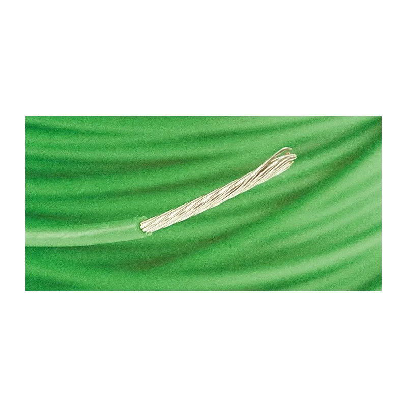 Alpha Wire Ecogen Ecowire Series Green 0.52 mm² Hook Up Wire, 20 AWG, 10/0.25 mm Core Strands, 30 m, Modified 6714 GR005