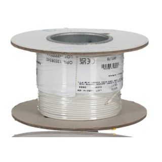 Alpha Wire Ecogen Ecowire Series White 0.52 mm² Hook Up Wire, 20 AWG, 10x0.25 mm Strands, 30 m Length, MPPE Jacket 6714 WH005