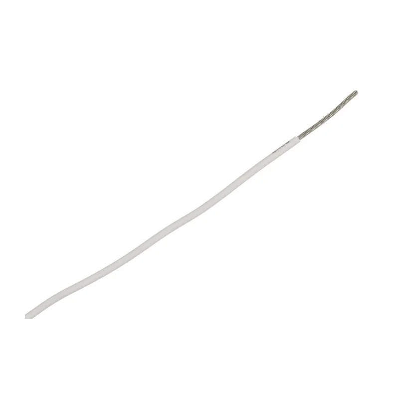 Alpha Wire Ecogen Ecowire Series White 0.52 mm² Hook Up Wire, 20 AWG, 10x0.25 mm Strands, 30 m Length, MPPE Jacket 6714 WH005