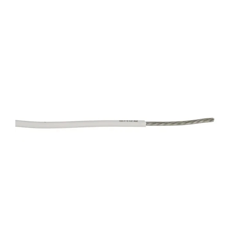 Alpha Wire Ecogen Ecowire Series White 0.52 mm² Hook Up Wire, 20 AWG, 10x0.25 mm Strands, 30 m Length, MPPE Jacket 6714 WH005