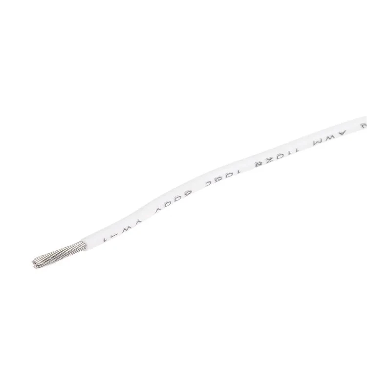 Alpha Wire Ecogen Ecowire Series White 1.3 mm² Hook Up Wire 16 AWG 26/0.25 mm Core Strands 30 m Modified 6716 WH005