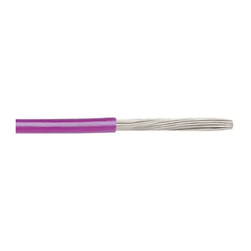 Alpha Wire Ecogen Ecowire Series Purple 2.1 mm² Hook Up Wire, 14 AWG, 41/0.25 mm, 0.25 mm Core Strands, 30 m 6717 VI005