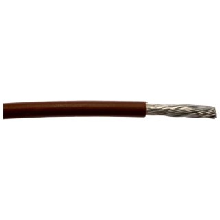 Alpha Wire Ecogen Ecowire Series Brown 2.1 mm² Hook Up Wire, 14 AWG, 41/0.25 mm Core Strands, 30 m Length 6717 BR005