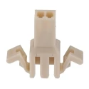 Molex SPOX Male Connector Housing 2 Way, 1 Row Straight, 2.5 mm Pitch Nylon Panel Mount 29-11-0022
