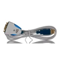 FTDI Chip USB to RS232 Converter Cable Black 1 Mbps 1 Port 100 cm 