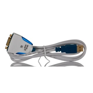 FTDI Chip USB to RS232 Converter Cable Black 1 Mbps 1 Port 100 cm 