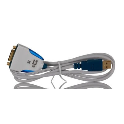 FTDI Chip USB to RS232 Converter Cable Black 1 Mbps 1 Port 100 cm 