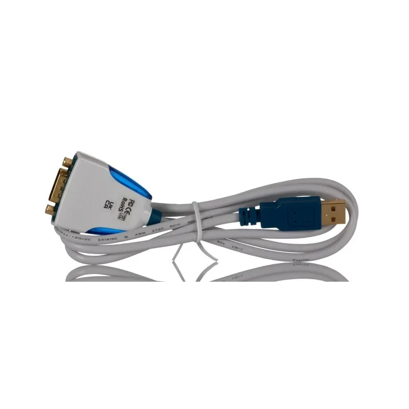 FTDI Chip USB to RS232 Converter Cable Black 1 Mbps 1 Port 100 cm 