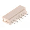 Molex SPOX Series Shrouded Straight Through Hole PCB Header, 6 Contacts, 2.5 mm Pitch, 1 Row, Brass Tin-Plated 22-03-5065
