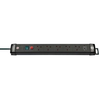 brennenstuhl Premium-Line 3 Meter 5 Socket Type G British BS1363 Extension Lead IP20 1951153600
