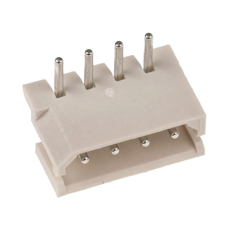 Molex SPOX Series Right Angle Shrouded Through Hole PCB Header, 4 Contacts, 2.5 mm Pitch, 1 Row 22-05-7045