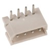 Molex SPOX Series Right Angle Shrouded Through Hole PCB Header, 4 Contacts, 2.5 mm Pitch, 1 Row 22-05-7045