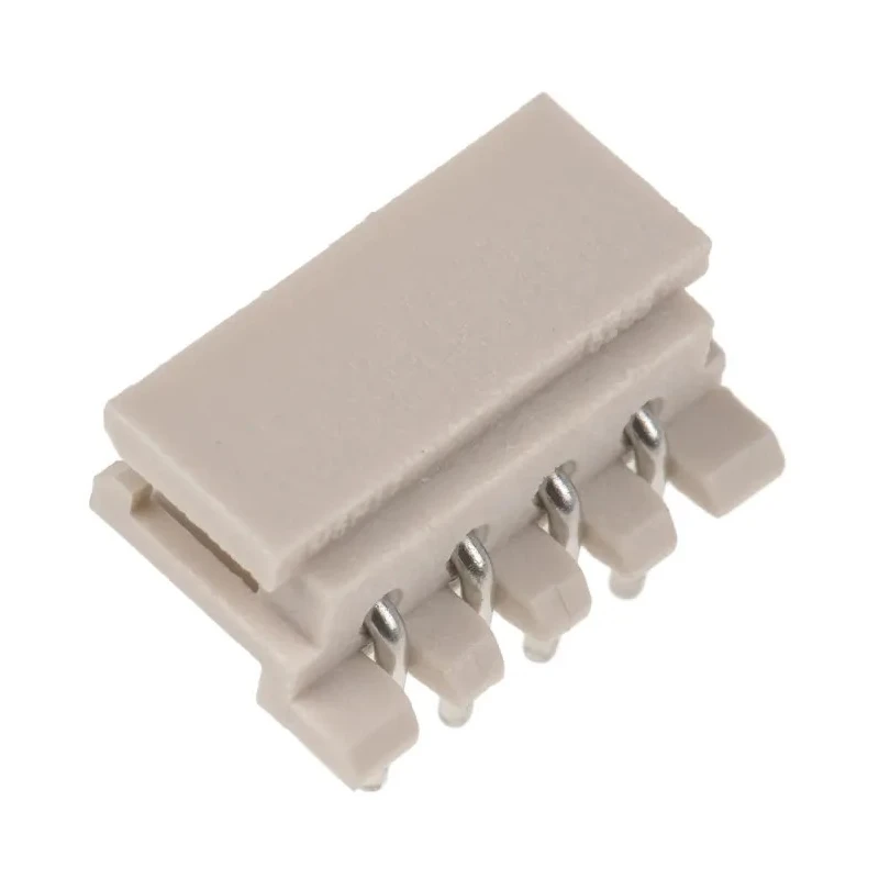 Molex SPOX Series Right Angle Shrouded Through Hole PCB Header, 4 Contacts, 2.5 mm Pitch, 1 Row 22-05-7045