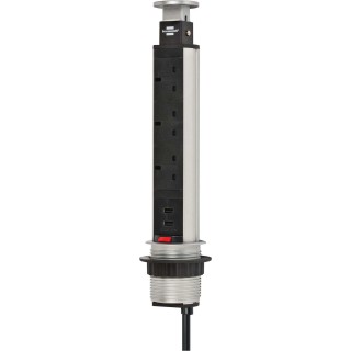 brennenstuhl Premium-Line 2 m 5 Socket USB BS Extension Lead IP20 1396203013