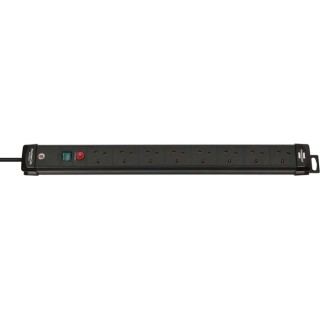 brennenstuhl Premium-Line 3 m 8 Socket Type G Extension Lead, 13A, IP20 1951183601