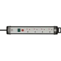 brennenstuhl Premium-Line 3 m 8 Socket Type G Extension Lead, 13A, IP20 1951183601