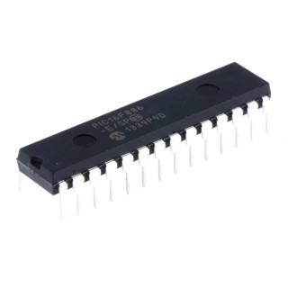 Microchip 8-Bit PIC16F Microcontroller, 20 MHz, 256B FLASH, 28-Pin SPDIP PIC16F886-E/SP
