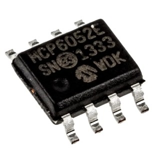 Microchip Operational Amplifier MCP6052-E/SN 380 kHz Gain Bandwidth Product, 8-Pin SOIC, 6V Mount Surface MCP6052-E/SN