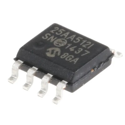 Microchip 512 kB Serial EEPROM 8-Pin SOIC Serial-SPI 25AA512-I/SN