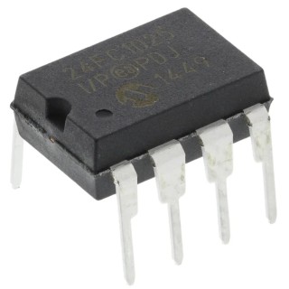 Microchip 1 MB Serial EEPROM 400 ns 8-Pin PDIP Serial-I2C 24FC1025-I/P