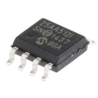 Microchip 512 kB Serial EEPROM 250 ns 8-Pin SOIC Serial-SPI 25AA512-I/SN