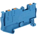 Phoenix Contact Feed Through Terminal Block PT 2.5-TWIN BU Series Blue, 24A, 800V, Push-in, 1-Level, ATEX 3209552