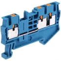 Phoenix Contact Feed Through Terminal Block PT 2.5-TWIN BU Series Blue, 24A, 800V, Push-in, 1-Level, ATEX 3209552