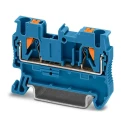 Phoenix Contact PT 2.5 BU Series Feed Through Terminal Block Blue, 800V, 24A, 0.14mm² to 4 mm², 1-Level, Push-in 3209523