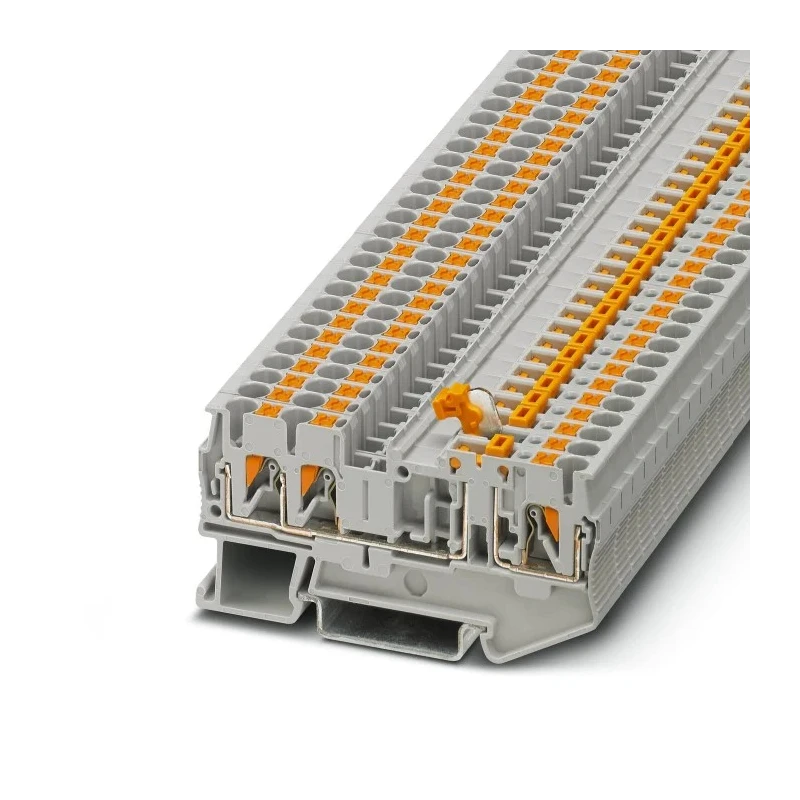 Phoenix Contact Knife Disconnect Terminal Block PT 2.5-TWIN-MT Series Grey, 0.14mm² to 4 mm², 1-Level, Push-in 3210169