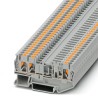Phoenix Contact PT 2.5-TWIN-TGB Series Grey Disconnect Terminal Block, 0.14mm² to 4 mm², 1-Level, Push-in, 20A, 400V 3210198