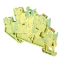 Phoenix Contact Earth Terminal Block PTTBS 2.5-PE Series, 2-Level, Push-in, 800V, 24A, Green/Yellow, 0.14 to 4 mm² 3209620
