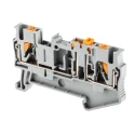 Phoenix Contact PT 2.5-MT Series Knife Disconnect Terminal Block Grey, 0.14mm² to 4 mm², 1-Level, Push-in, 400V, 20A 3210156
