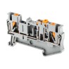 Phoenix Contact PT 2.5-MT Series Knife Disconnect Terminal Block Grey, 0.14mm² to 4 mm², 1-Level, Push-in, 400V, 20A 3210156