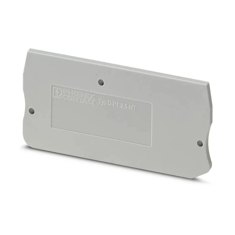 Phoenix Contact D-PT 2.5-MT Series End Cover for Use with DIN Rail Terminal Blocks 3211003