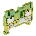 Phoenix Contact Earth Terminal Block PT 2.5-PE Series Yellow, Green, 6kV, Single-Level, Push-in, ATEX 3209536