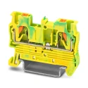 Phoenix Contact Earth Terminal Block PT 2.5-PE Series Yellow, Green, 6kV, Single-Level, Push-in, ATEX 3209536