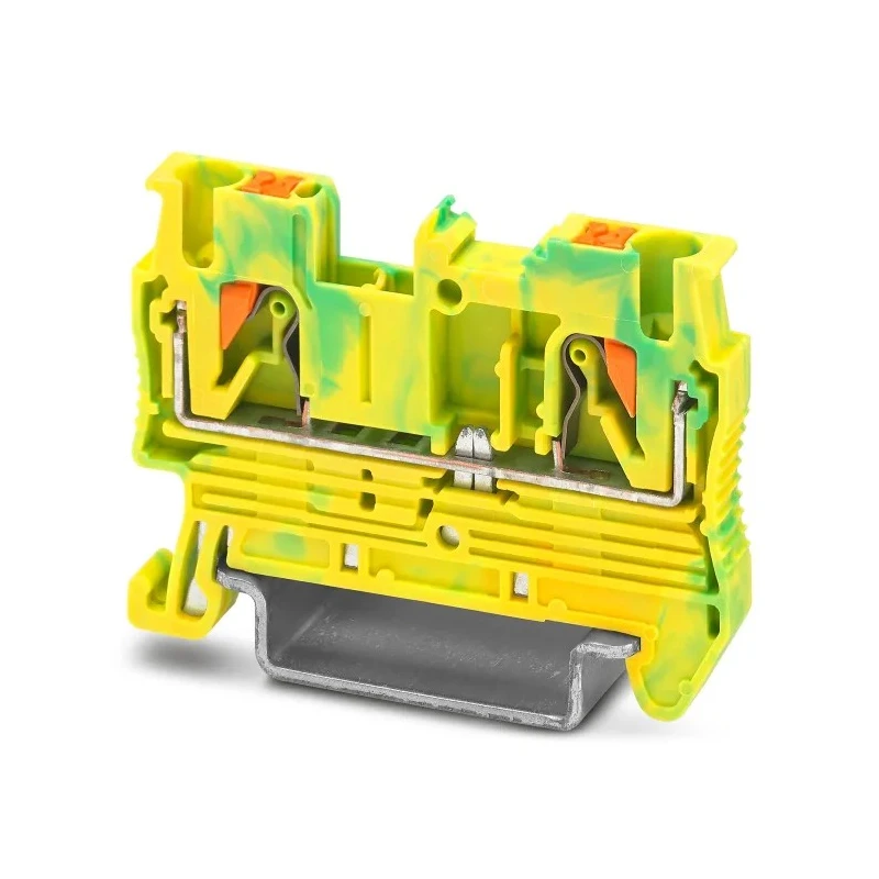 Phoenix Contact Earth Terminal Block PT 2.5-PE Series Yellow, Green, 6kV, Single-Level, Push-in, ATEX 3209536