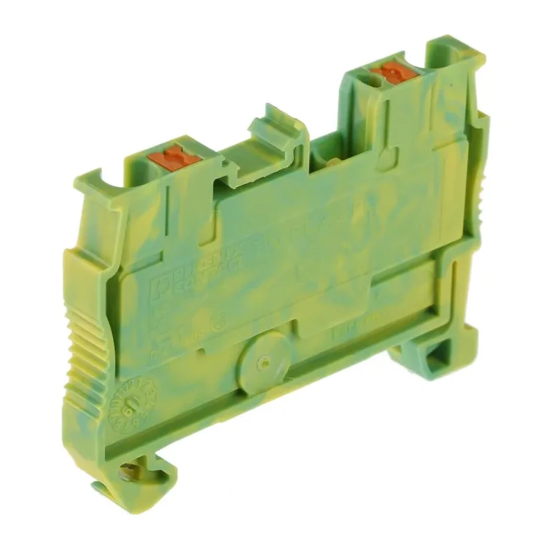 Phoenix Contact Earth Terminal Block PT 2.5-PE Series Yellow, Green, 6kV, Single-Level, Push-in, ATEX 3209536