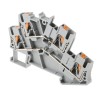 Phoenix Contact Double Level Terminal Block PTTBS 2.5 Series, Push-in Termination, 500V, 22A, Grey, 0.14mm² to 4mm² 3209604