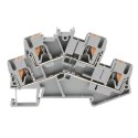 Phoenix Contact Double Level Terminal Block PTTBS 2.5 Series, Push-in Termination, 500V, 22A, Grey, 0.14mm² to 4mm² 3209604
