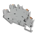 Phoenix Contact Double Level Terminal Block PTTBS 2.5 Series, Push-in Termination, 500V, 22A, Grey, 0.14mm² to 4mm² 3209604